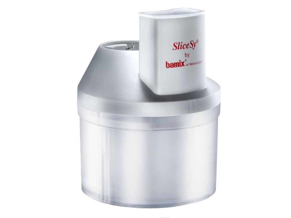 Processador De Alimentos Bamix Slicesy Mx1500001 Acessório Misturador 5 Acessórios Cinza