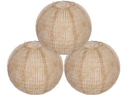 Conjunto de 3 Lanternas de Tecido Suspensas de 3 Cm para Casamento. SFUSHOS