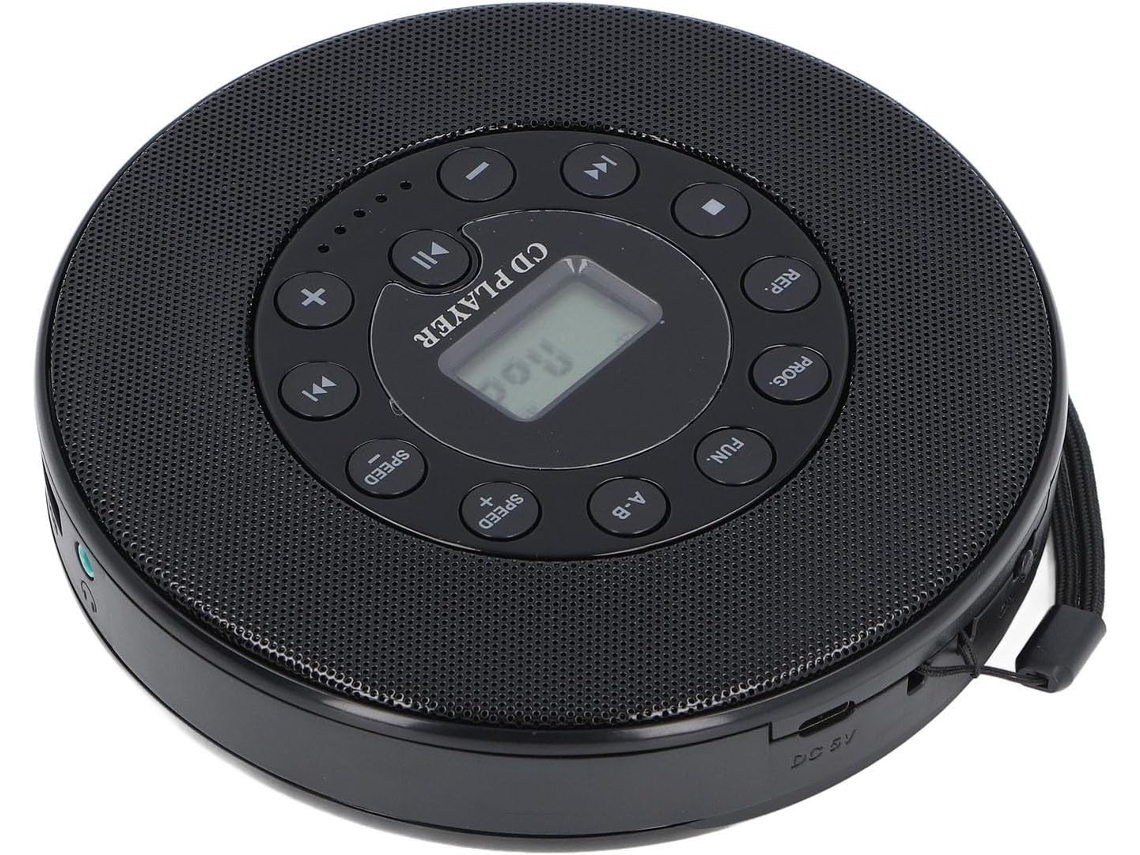 Leitor Cd Portátil Com Bluetooth, De Anti-pulos Com Alto-falante Para Carro, Compátivel Com Mp3