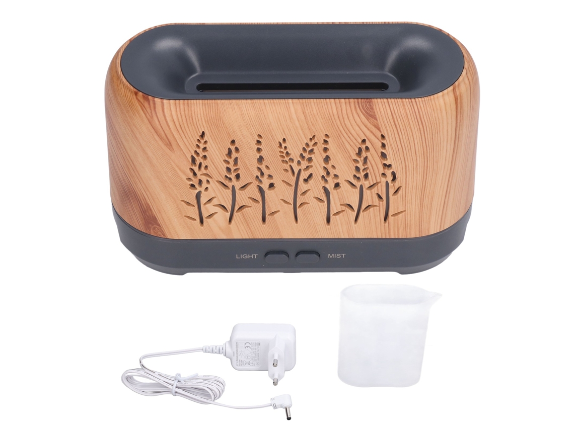Umidificador difusor de aroma 200ml padrão de chama LED baixo ruído 100-240V plug S/MARCA