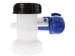 Válvula Mariposa Para Tanque Ibc Hasta 1000 L Con Adaptador Para Brida Dn40 (62 Mm, Polipropileno)