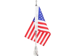 Suporte para Mastro de Bandeira de Motocicleta no Guidão, Acessório para Bicicleta, Suporte para Bandeira no Guidão, CHABERLU