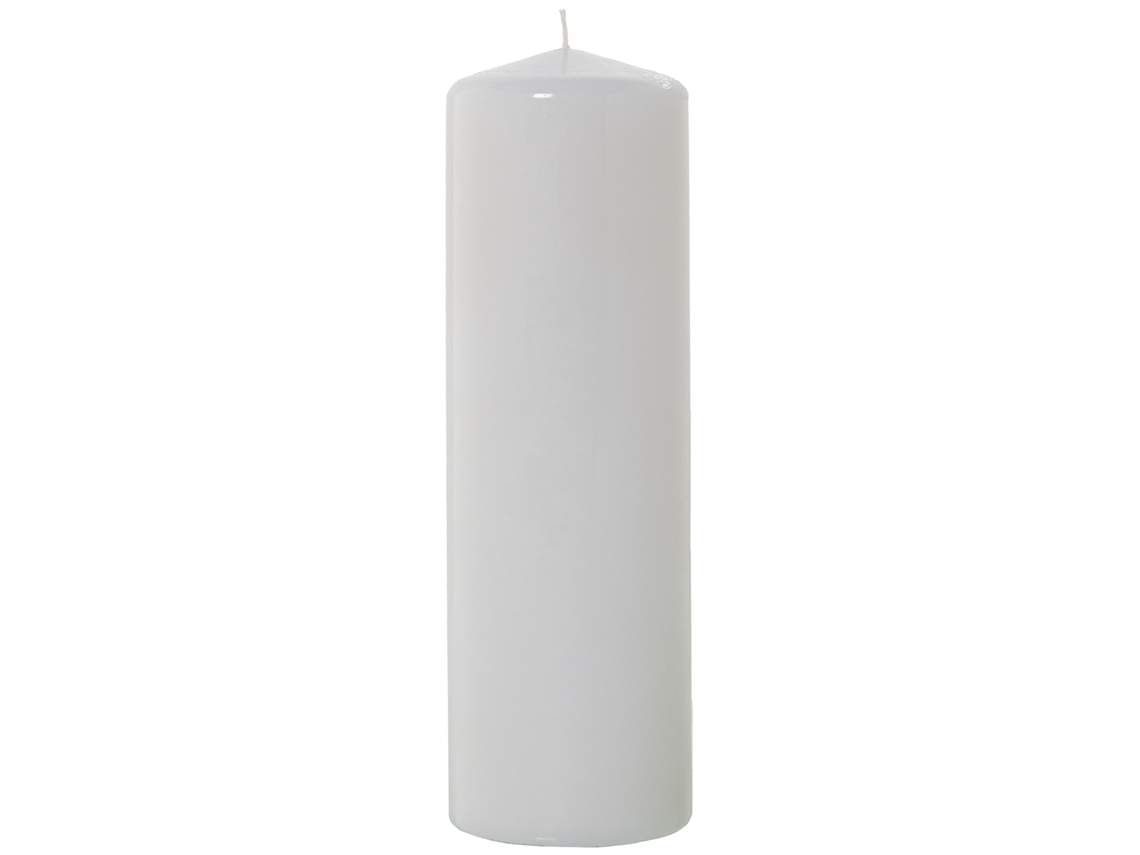 Set 6 Velas DRW Branco (8x25 cm)