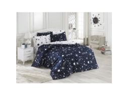 Conjunto de cama - Capa de edredom 220 x 240 cm + 2 fronhas 60 x 60 cm, 65% algodão - Branco