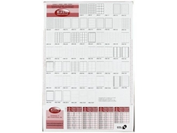 Megastar Lp4Ms-3714 – Pacote de 100 Folhas de Etiquetas Autoadesivas 37 X 14 Mm Brancas
