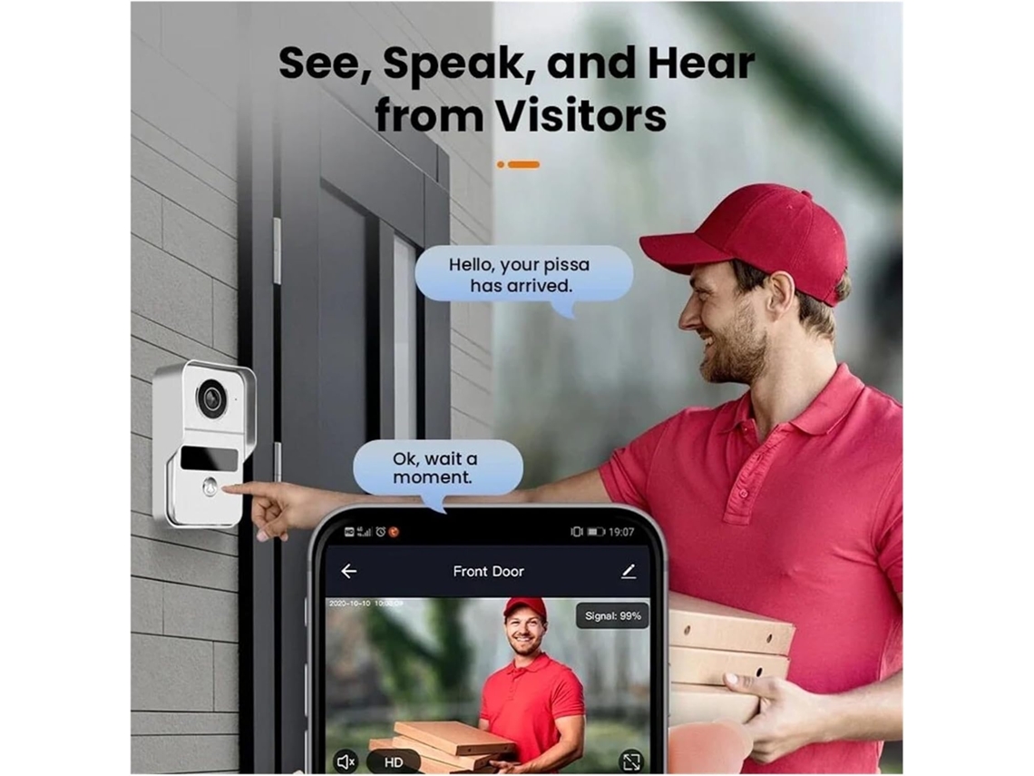 Kit de interfone com vídeo Wi-Fi de 10 polegadas SFUSHOS