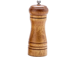 Moedor De Pimenta Grossura Ajustável, Design De Madeira, Moedor De Cerâmica 5 Polegadas Aquaforge