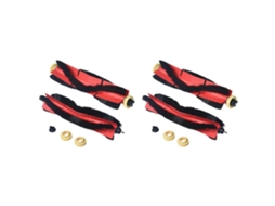 Kit Com 4 Peças De Reposição: Escovas Principais Para Roborock - S6, S5, S5 Max, Acessórios De Escova Removíveis De Fácil Limpeza._glo