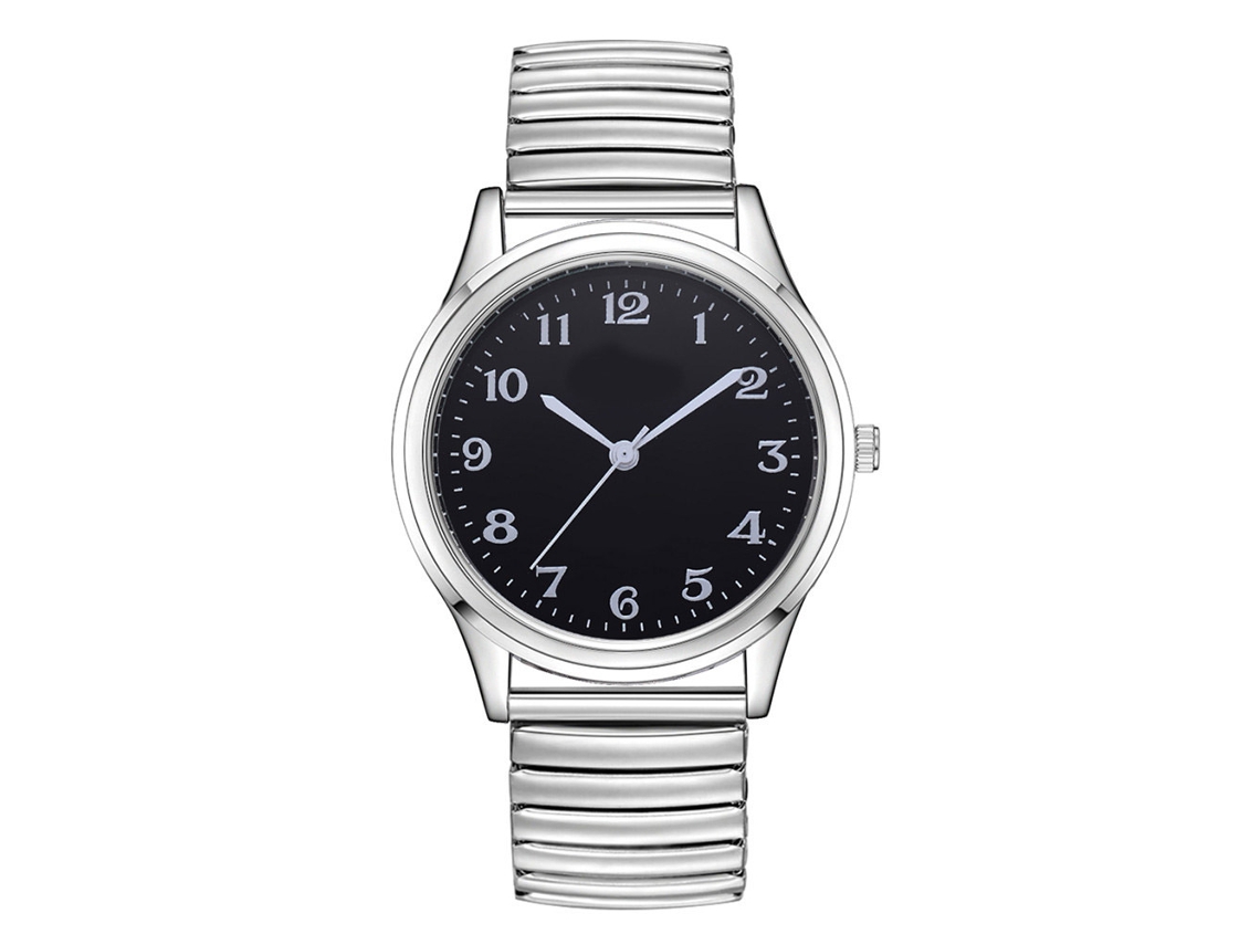 Reloj De Pulsera Unisex De Acero Inoxidable Simple Y Moderno Para Hombres Y Mujeres