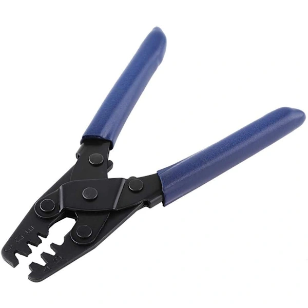 Alicate de Crimpagem AQUAFORGE para Cabos 22 a 10 Awg com Terminais e Malha