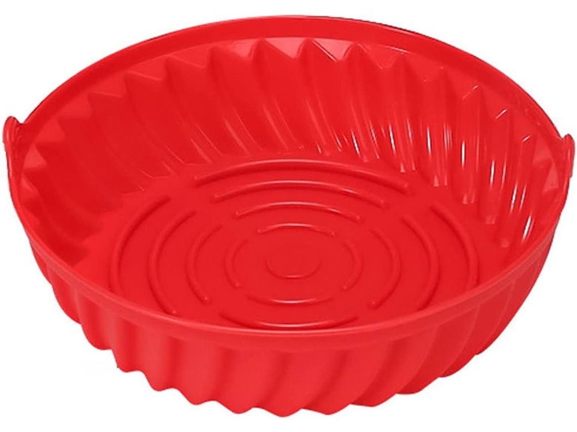 Forro De Silicone Para Fritadeira A Ar, Acessório Redondo Antiaderente Reutilizável, Material De Cesta Tapete