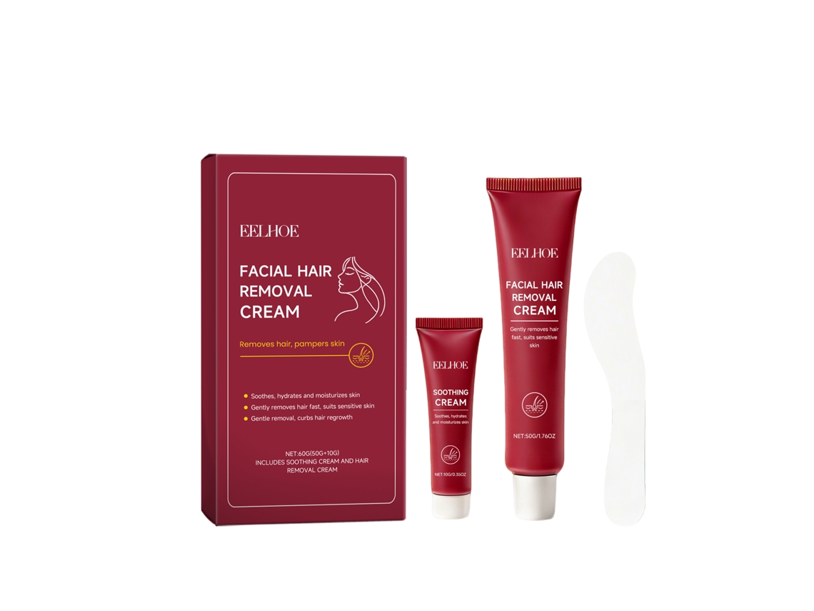 Creme Depilatório Facial Suave para Uso Caseiro e Remoção de Pelos LAXISCREED