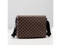 Bolso Bandolera S/MARCA de Couro, Ajustável, 31x8x23cm, Marrom