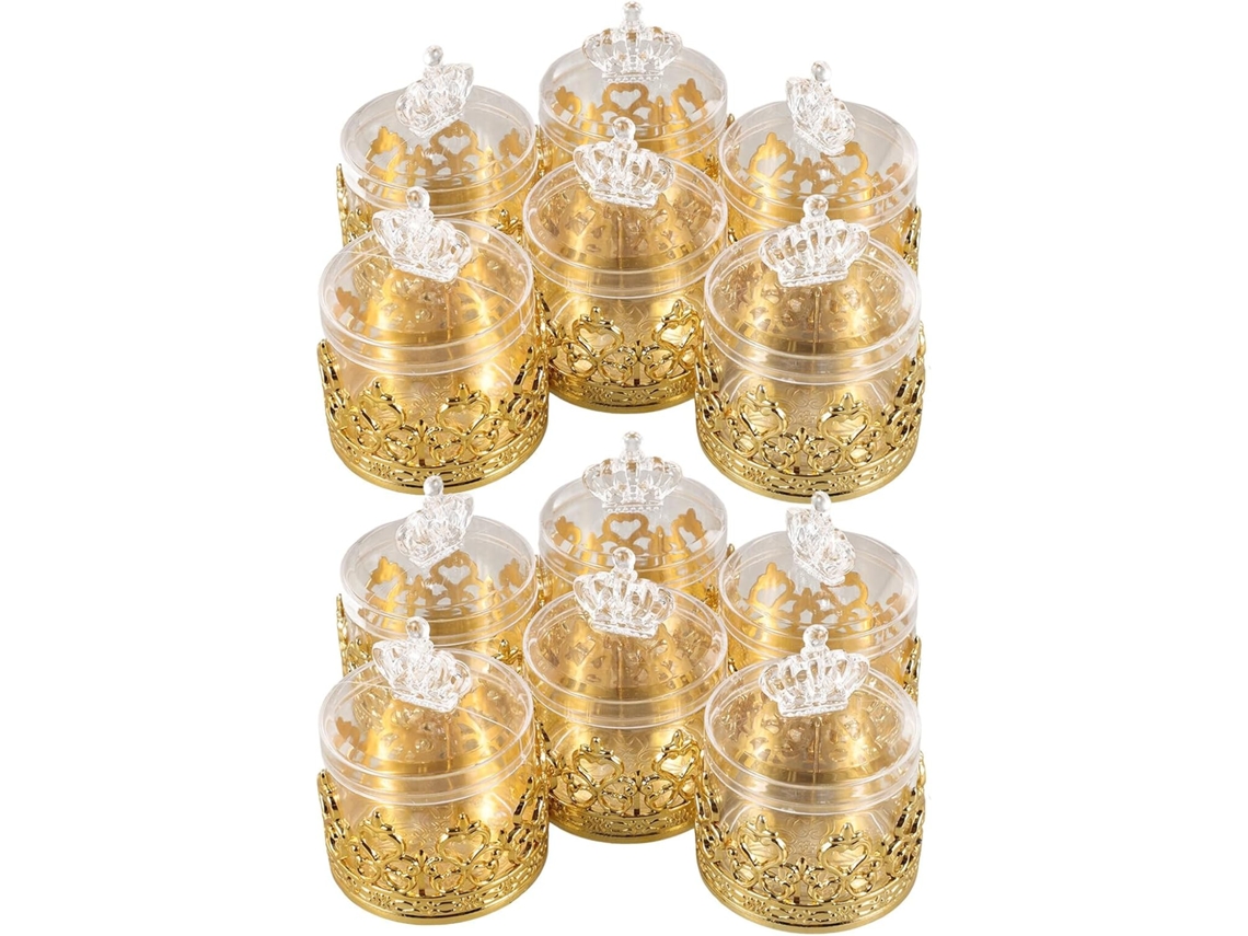 Caixinhas De Doces Pequenas Com Tampa, Pacote Com 12 Unidades, Recipientes Para Armazenamento Ideais Festas Infantis E