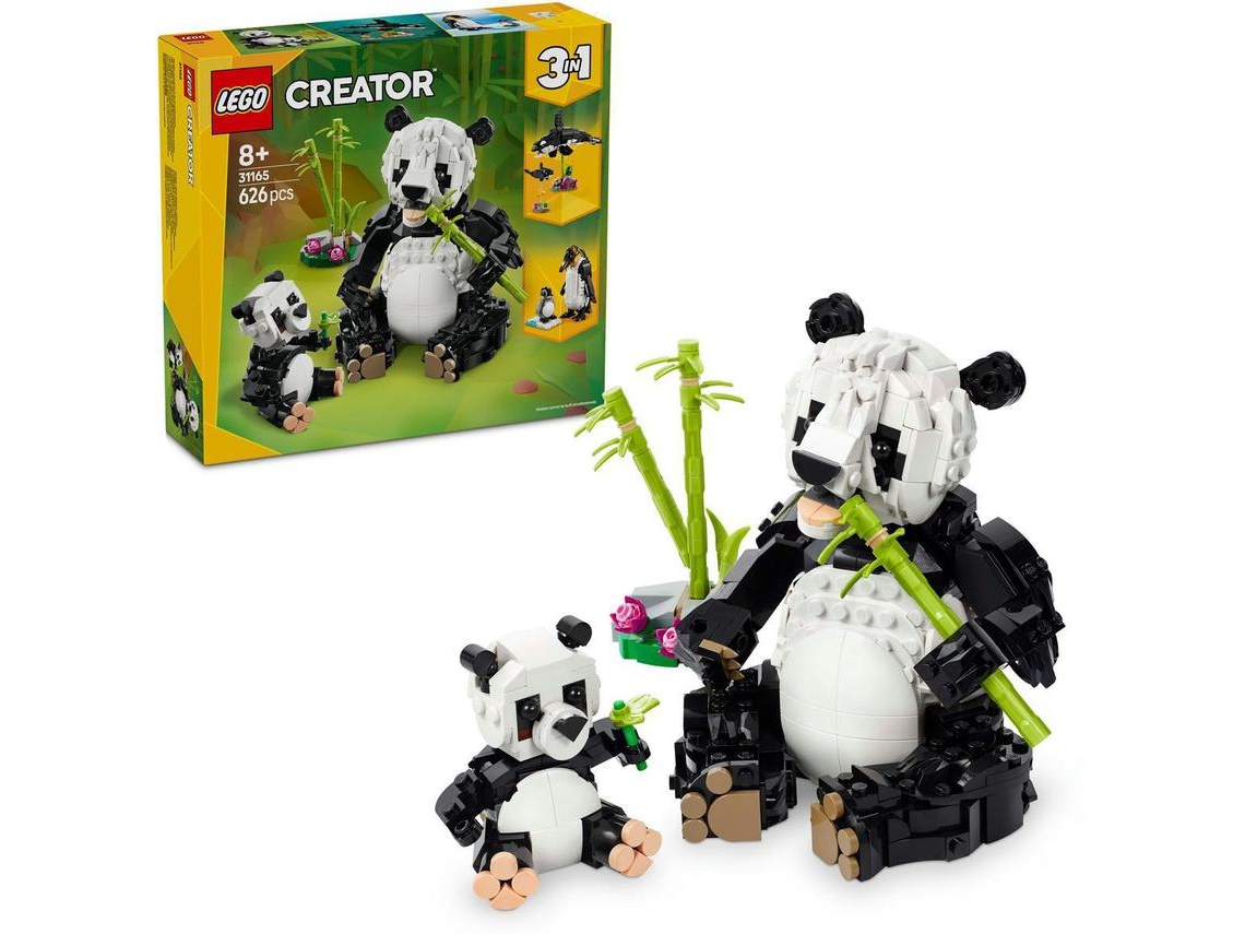 Lego 31165 Animais Selvagens: Família De Pandas