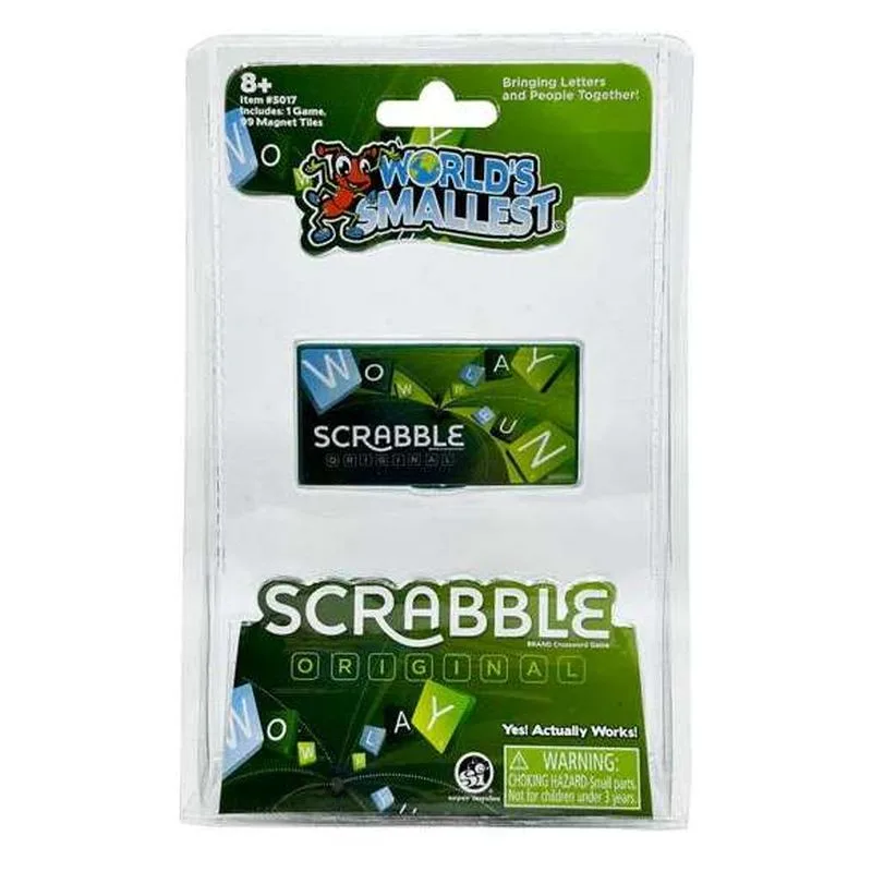 Miniatura original do menor Scrabble do mundo 5017 MADNESSTOYS