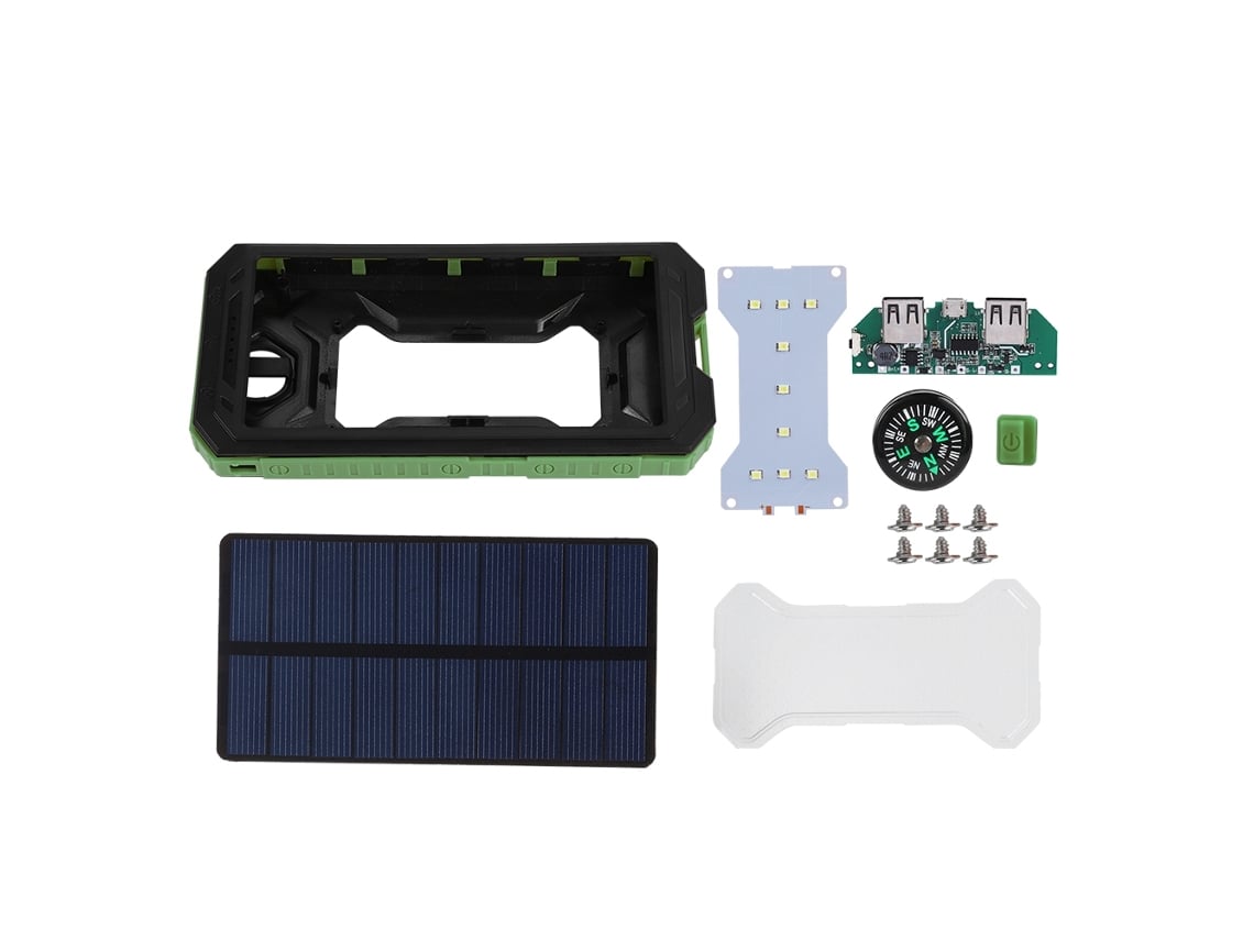 Kit de Power Bank EOOCOO (carregamento Solar, Display Digital)