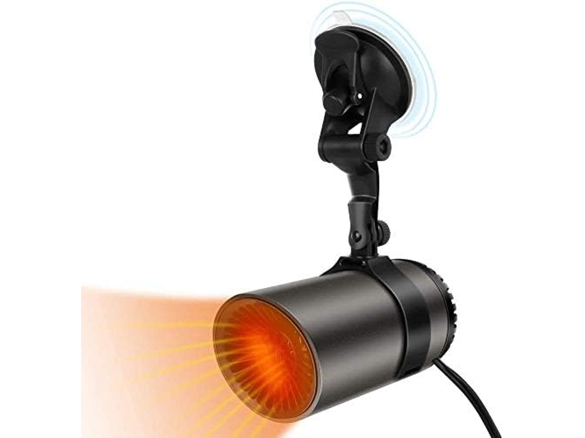 Aquecedor De Carro 12v 150w Com Aquecimento Rápido, Desembuchador Ventilador Para Inverno, Base Rotativa De 360 Graus Igvtrade