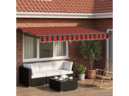 Vidaxl Toldo Retrátil Manual Com Leds 2,5 X 2 M