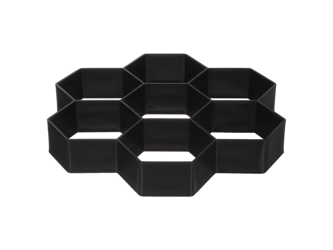 Molde Hexagonal para Pavimentação em Forma de Tijolo, Feito de Plástico Pp. Bordas Artísticas para Caminhos de Jardim e CHABERLU