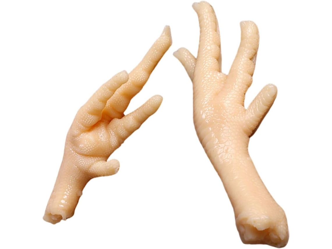 Conjunto de 2 Modelos Realistas de Pés de Galinha Artificiais CHABERLU