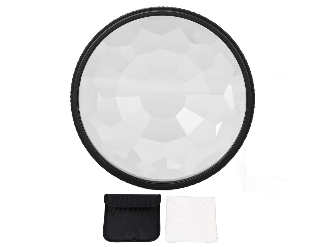 Filtro Caleidoscópio Cristal Óptico Lentes Câmera Efeitos Especiais 82mm