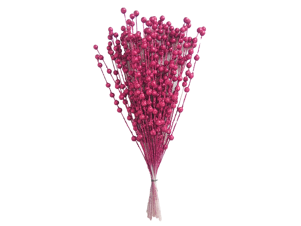 Conjunto de 50 Nuts Decorativos de Natal Rosa Vermelho LAXISCREED