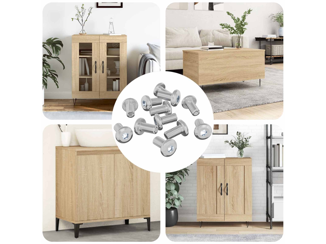 Vidaxl Parafuso De Trava Liso 4865 Unid. Prateado Aço