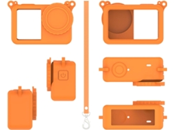 Capa De Silicone Leve Para Câmera Action 6 - Absorção De Impacto - Fácil Acesso Total