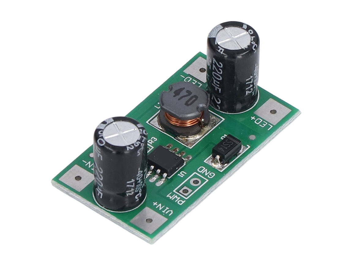 Módulo Driver Led Buck Dc-dc 5-35v Entrada 350ma Saída Com Dimming Pwm 1w