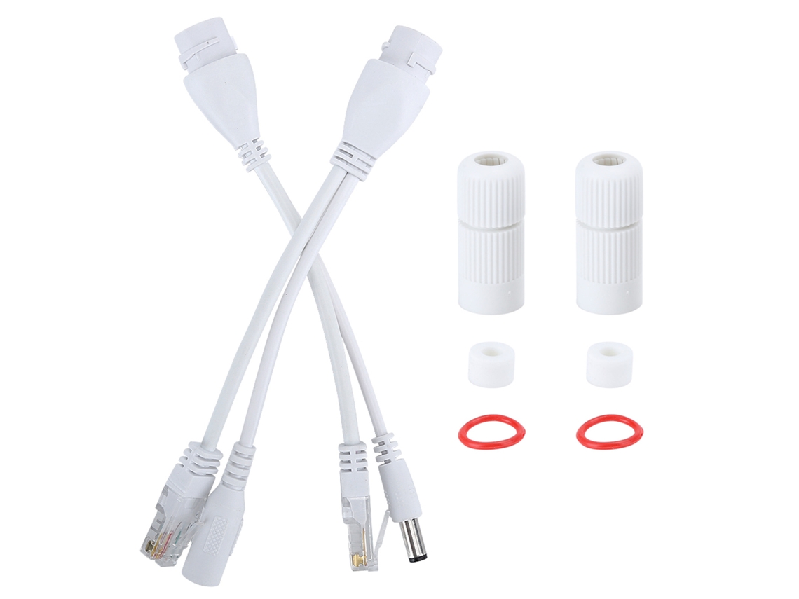 Cabo Adaptador PoE Impermeável Separador Injetor DC 12V | S/MARCA