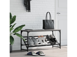 Vidaxl Sapateira 90x30x45 Cm Derivados De Madeira Cinzento Sonoma