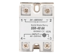 Módulo De Relé De Estado Sólido Ac-ac Ssr 40aa 40a Entrada 90-250v Ac Saída 24-480v Ac