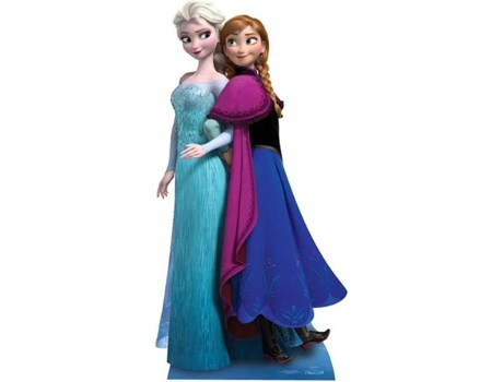 Boneco Rainha da Neve Anna e Elsa 162 cm Decorativo Papelão Rainha da Neve