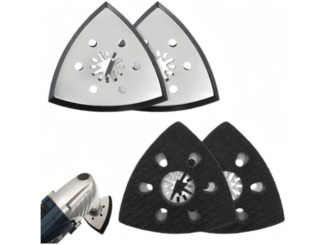 Tapete de Lixa BRILVIBERA triangular, 4 peças, multifuncional