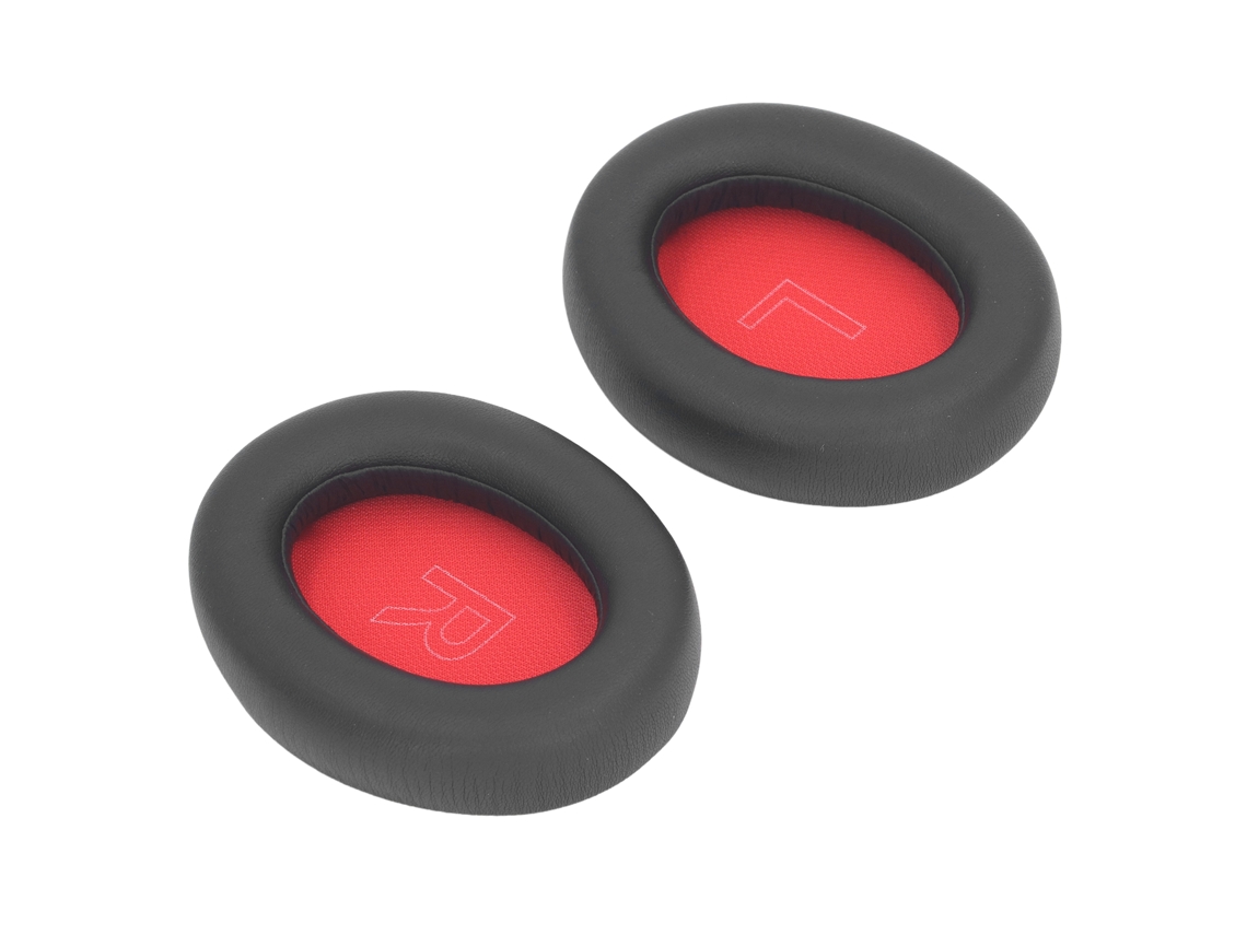 Almohadillas para Auriculares Anker Soundcore Life Q10 Life 2 Neo Protein Leather (repuesto, Color Negro Y Rojo)