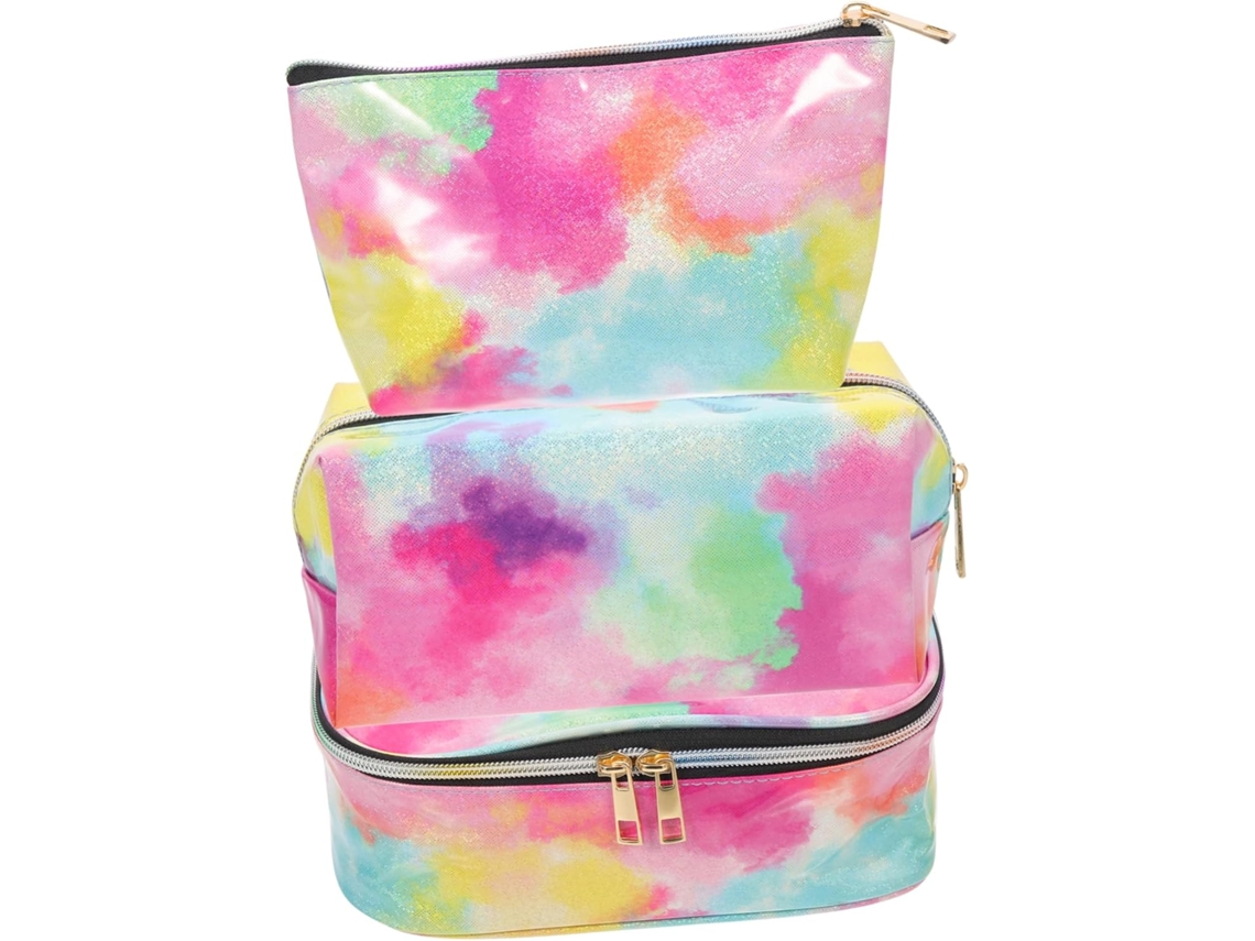 Conjunto De Nécessaire De Maquiagem Com 3 Peças: Bolsa Para Guardar Pincéis E Estojo De Viagem Portátil.