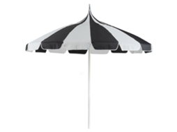 Guarda-sol De Jardim 245 Cm Minoa Preto/branco