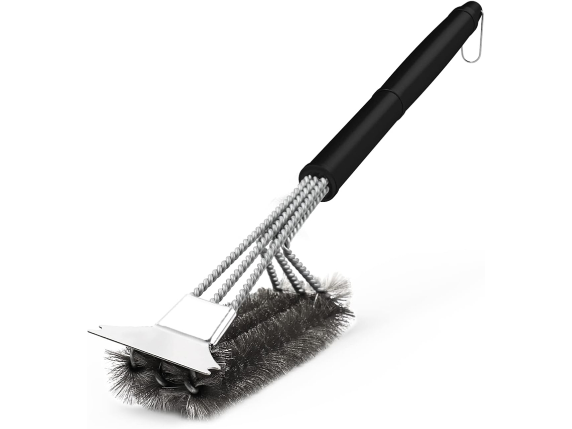 Escova de Limpeza para Grelha, com Raspador, 43,5 × 7 Cm AQUAFORGE