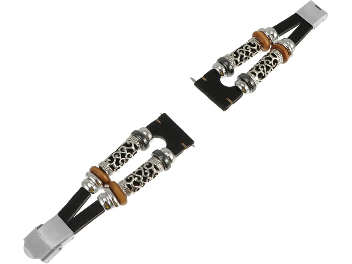 Conjunto De 3 Pulseiras Couro Para Relógio, Compatíveis Com