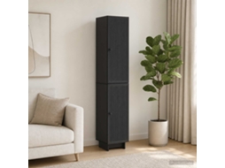 Vidaxl Conjunto De Gabinete 2 Unid. Preto Derivados De Madeira