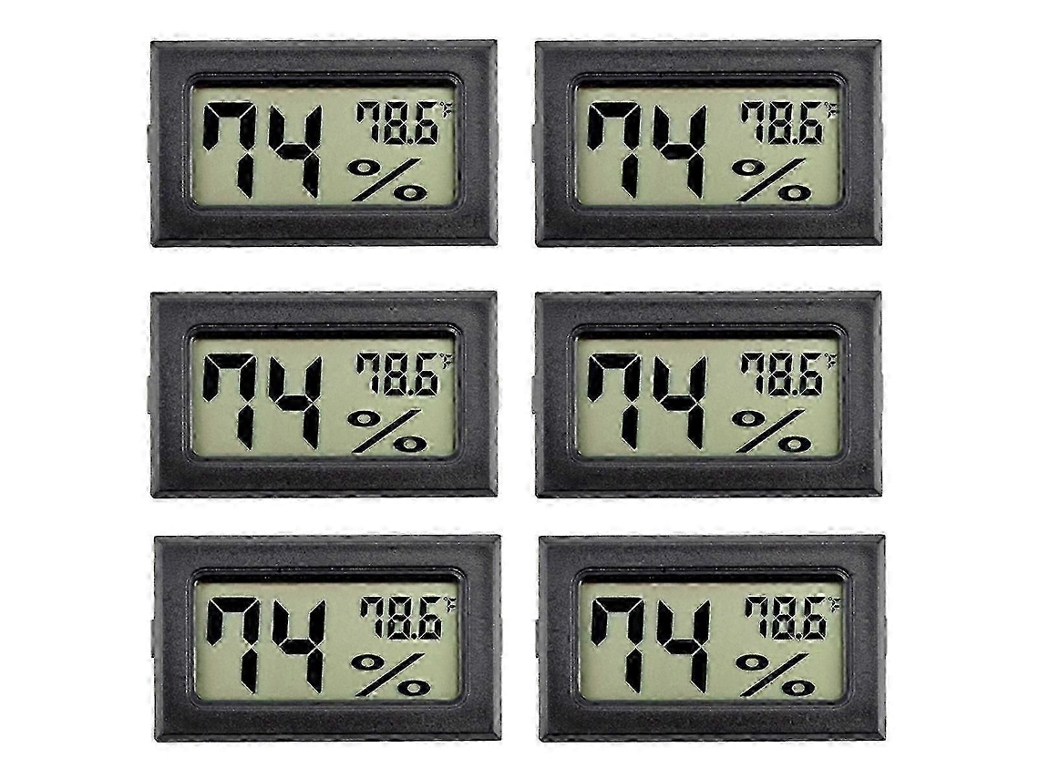 Termômetro Digital Para Estufa Com 6 Mini Higrômetros