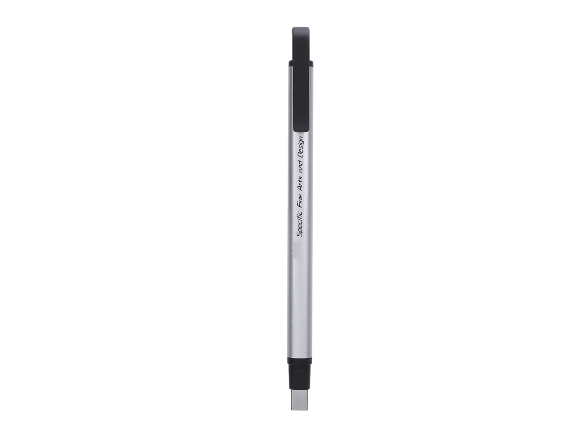 Borrador Mecânico de Plástico Estilo Caneta para Escola e Escritório Precisão 0.25x5mm Prata