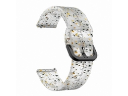Pulseira De Silicone De 20 Mm Com Fivela Quadrada Para Smartwatches - Estilo Luxe Trend