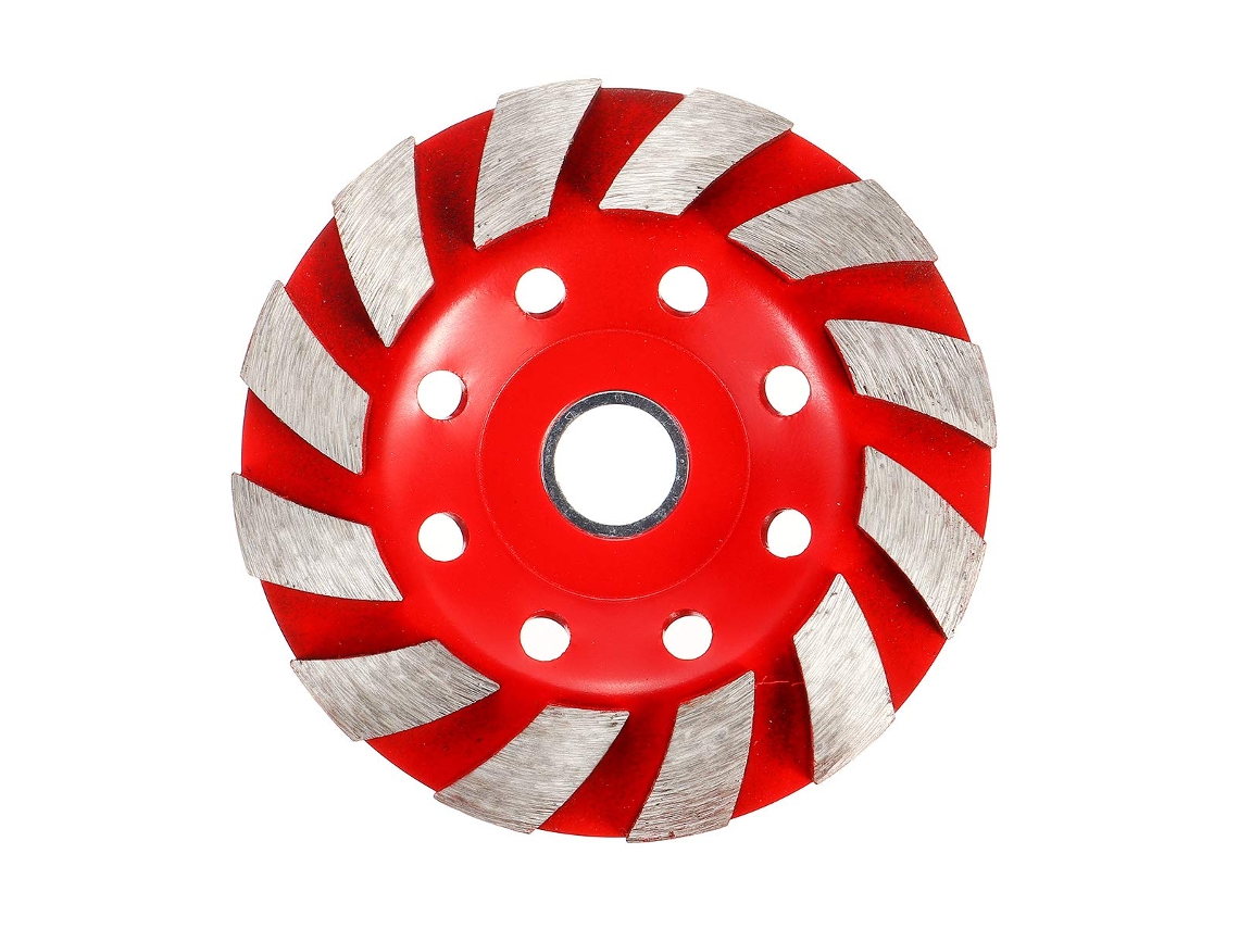Disco de Desbaste Diamantado Segmentado 100 Mm, para Concreto e Alvenaria, Pedra, Vermelho