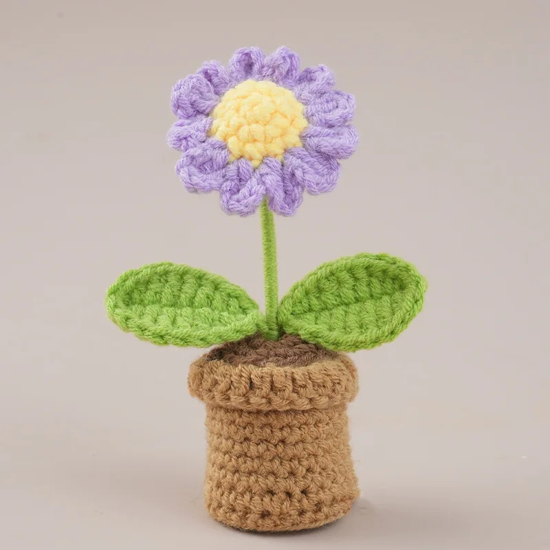 Vasinhos De Flores De Crochê Fofos - Mini Vasos De Flores Feitos À Mão