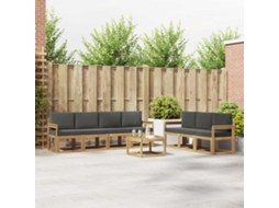 Vidaxl Conjunto De Sofás Para Exterior 7 Pcs