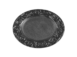 Conjunto De Pratos De Carregamento, Design Elegante, Construção Durável, Preto, 13 Inches