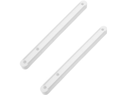 2 Peças De Guia Trilho Gaveta 180mm, Peça De Reposição Em Plástico Branco