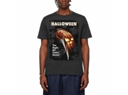 Rockinstone Halloween The Night He Came Home Heather Black Adult T-shirt Size:xxxl
